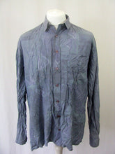 Vintage 90s purple pastel abstract wavy ugly long sleeve shirt size large by Angelo Litico | Vintage